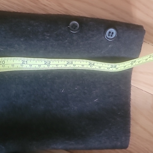 Wool trench coat no brand tag black size b42 - Picture 16 of 16